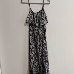 Snakeskin Maxi Dress